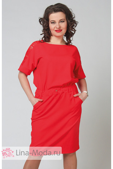 Платье "СКС" 2777 (Красный)