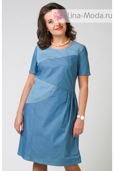 Платье "СКС" 901 (Голубой)